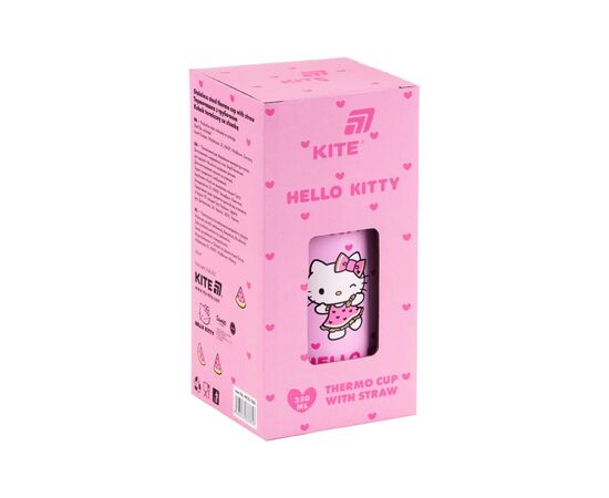 Поильник-непроливайка Kite Hello Kitty термочашка з трубочкою, 350 мл (HK25-1263), изображение 3