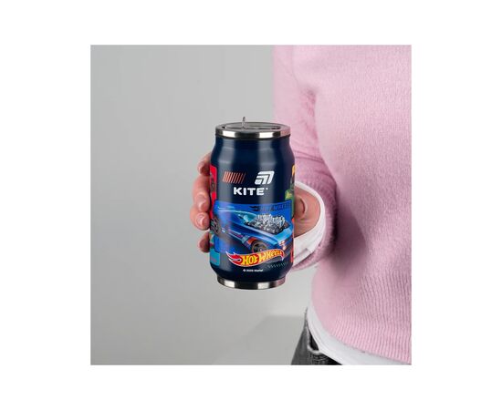 Поильник-непроливайка Kite Hot Wheels термочашка з трубочкою, 350 мл (HW25-1263), изображение 4