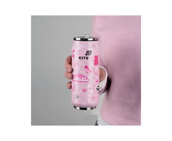 Поильник-непроливайка Kite Angel термочашка з трубочкою, 500 мл (K25-1264-2), изображение 4