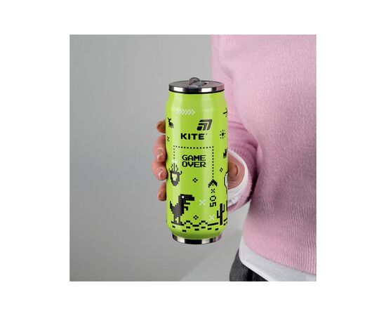 Поильник-непроливайка Kite Game over термочашка з трубочкою, 500 мл (K25-1264-1), изображение 4