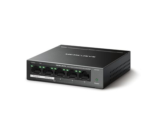 Коммутатор сетевой Mercusys MS105GP, изображение 2