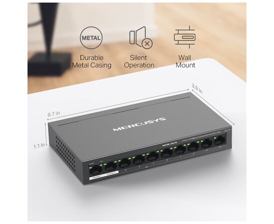 Коммутатор сетевой Mercusys MS110P, изображение 10