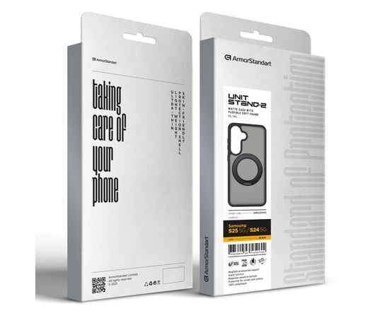 Чохол до мобільного телефона Armorstandart Unit Stand2 Samsung S25 5G / S24 5G Black (ARM89559), зображення 3