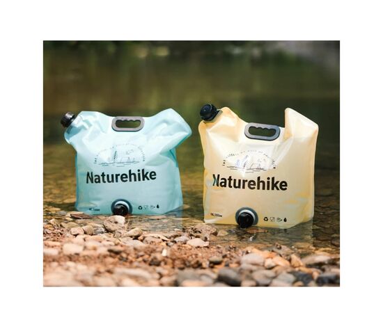 Ведро складное Naturehike CNK2450CF027 для води 10 л, жовте (6927595798355), изображение 7