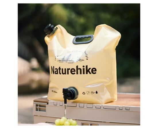 Ведро складное Naturehike CNK2450CF027 для води 10 л, жовте (6927595798355), изображение 9