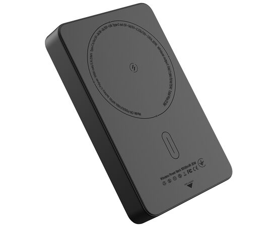 Батарея універсальна ColorWay 10 000 mAh PD/22.5W, 15W MagSafe Black (CW-PB100LPA1BK-WPDD), зображення 3