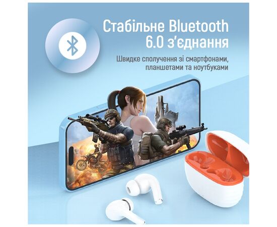 Наушники ColorWay Slim TWS-5 Earbuds White (CW-TWS5WT), изображение 5