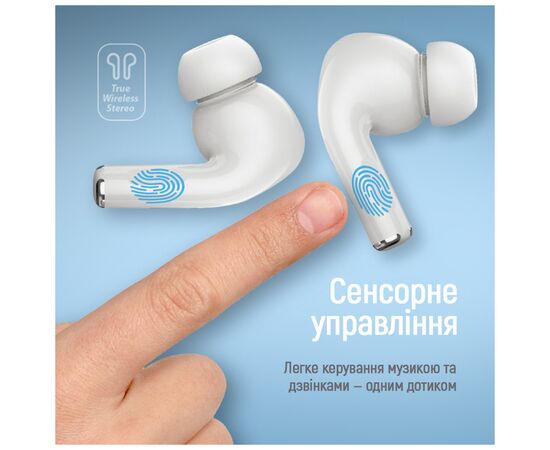 Наушники ColorWay Slim TWS-5 Earbuds White (CW-TWS5WT), изображение 9