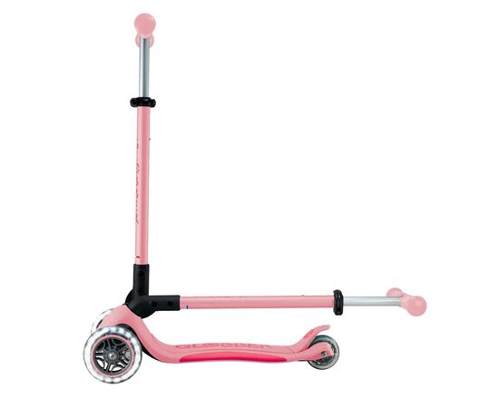 Самокат Globber серії Elite Lights пастельно-рожевий Колеса з підсвічуванням (439-710-3), зображення 9