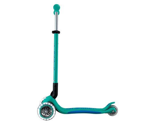 Самокат Globber серії Elite Lights смарагдово-зелений Колеса з підсвічуванням (439-607-3), изображение 4