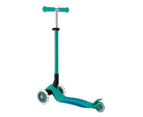 Самокат Globber серії Elite Lights смарагдово-зелений Колеса з підсвічуванням (439-607-3), изображение 5