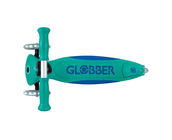 Самокат Globber серії Elite Lights смарагдово-зелений Колеса з підсвічуванням (439-607-3), изображение 6