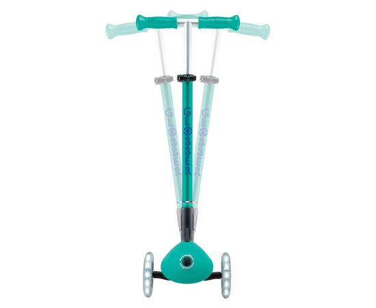 Самокат Globber серії Elite Lights смарагдово-зелений Колеса з підсвічуванням (439-607-3), изображение 7