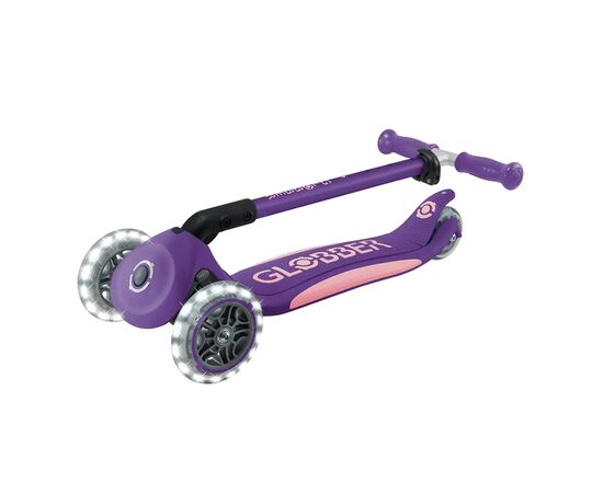 Самокат Globber серії Elite Lights фіолетово-рожевий Колеса з підсвічуванням (439-603-3), изображение 10