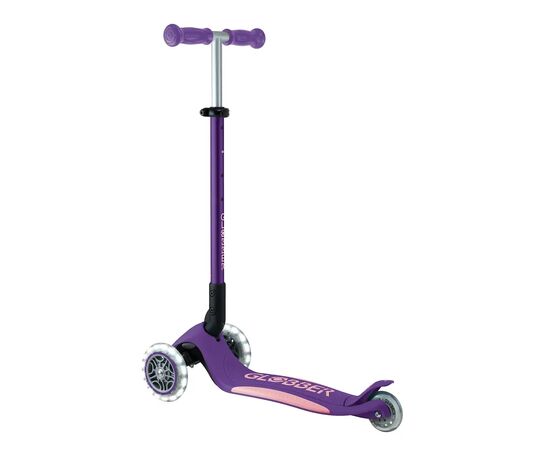 Самокат Globber серії Elite Lights фіолетово-рожевий Колеса з підсвічуванням (439-603-3), изображение 5