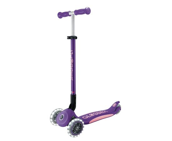 Самокат Globber серії Elite Lights фіолетово-рожевий Колеса з підсвічуванням (439-603-3)