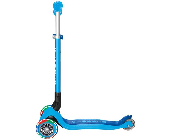 Самокат Globber серії Primo Foldable Lights блакитний Колеса з підсвічуванням (432-101-3), изображение 3