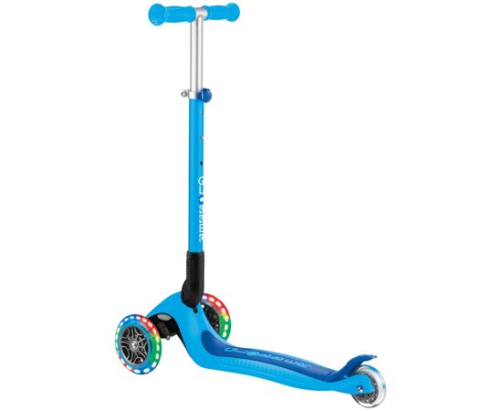 Самокат Globber серії Primo Foldable Lights блакитний Колеса з підсвічуванням (432-101-3), изображение 4