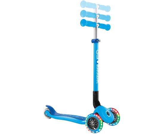 Самокат Globber серії Primo Foldable Lights блакитний Колеса з підсвічуванням (432-101-3), изображение 7