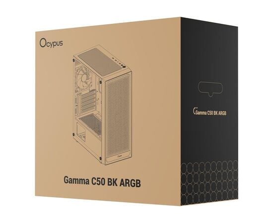 Корпус для ПК OCYPUS GAMMA C50 BK ARGB (GAMMA-C50-BKG400XX-GL), изображение 11