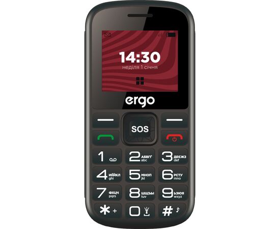 Мобильный телефон Ergo R202 Black, изображение 2