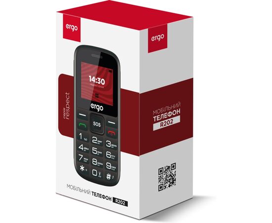 Мобильный телефон Ergo R202 Black, изображение 8