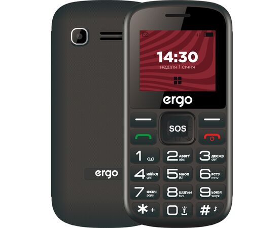 Мобильный телефон Ergo R202 Black