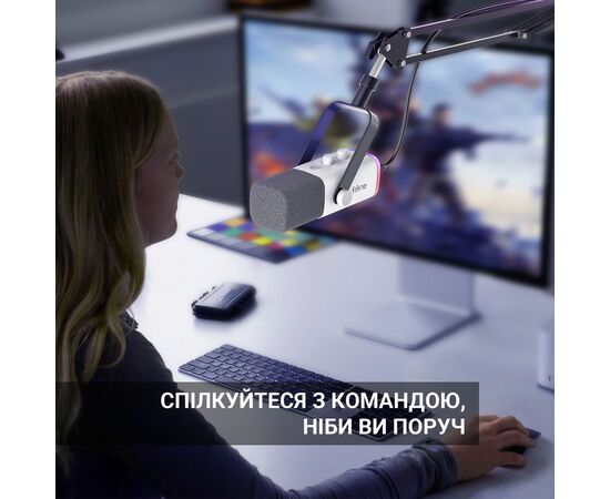 Микрофон Fifine AM8TW USB/XLR White (AM8TW), изображение 11