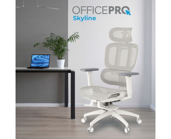Офисное кресло OfficePro Skyline OC750-W-LG-LG (OC750-W-LG-LG), изображение 9