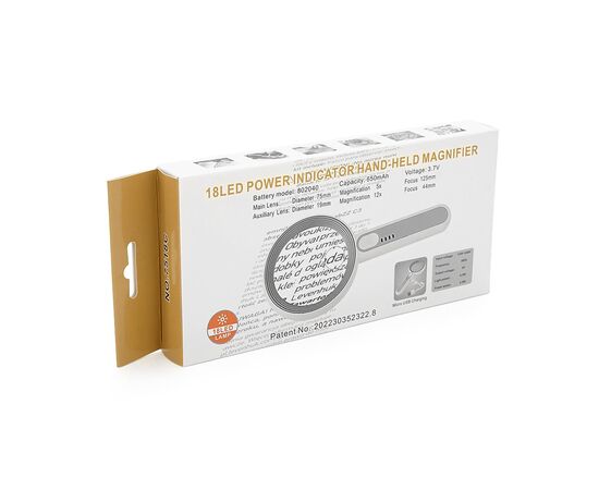 Лупа Voltronic с подсветкой YT6516C, диаметр 65мм, Х6, 16Led (YT6516C), изображение 2