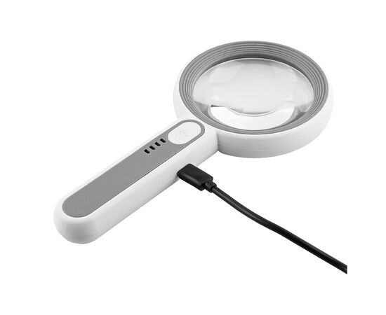 Лупа Voltronic с подсветкой YT6516C, диаметр 65мм, Х6, 16Led (YT6516C), изображение 7