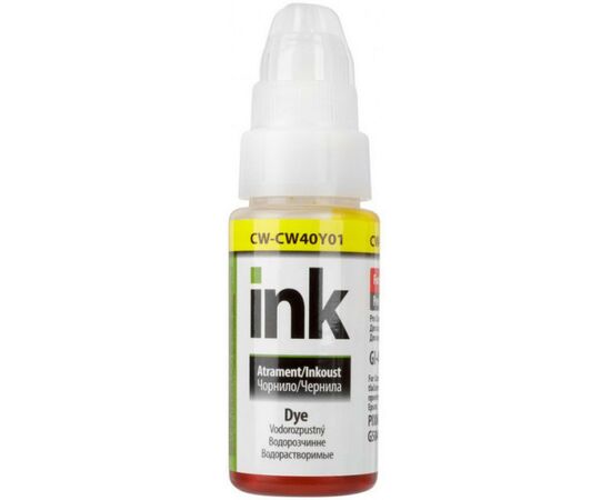 Чернила ColorWay Canon GI-40 70мл Yellow (CW-CW40Y01)