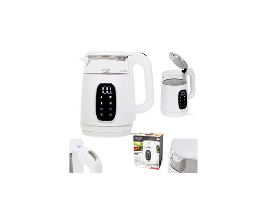 Электрочайник Adler AD 1305 white silver, изображение 6