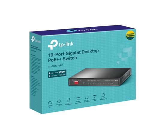 Комутатор мережевий TP-Link TL-SG1210PP, зображення 10