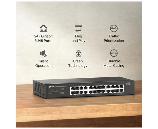 Комутатор мережевий TP-Link LS1024G, зображення 11