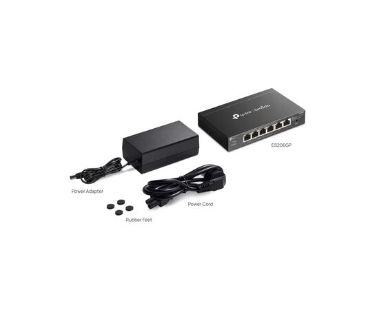 Комутатор мережевий D-Link ES206GP, зображення 2