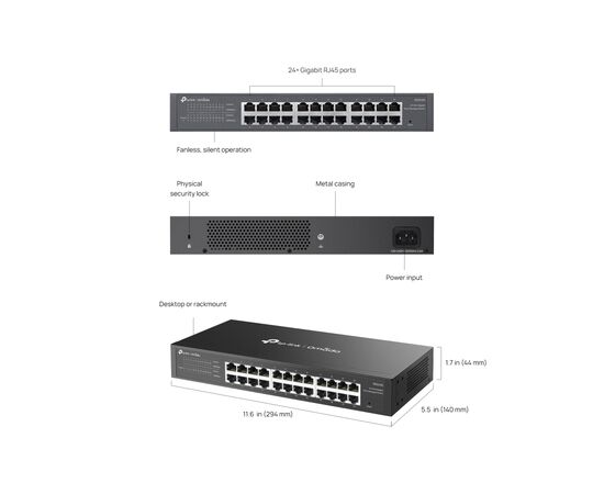 Комутатор мережевий D-Link ES224G, зображення 7