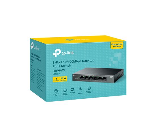 Комутатор мережевий D-Link LS106LP, зображення 6
