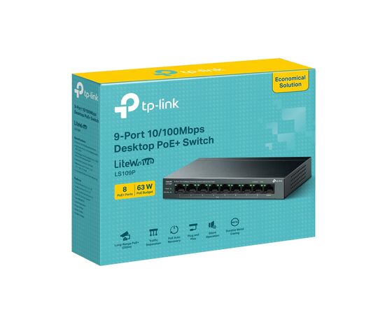 Комутатор мережевий D-Link LS109P, зображення 5