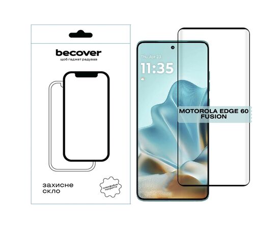 Скло захисне BeCover EDGE Motorola Edge 60 Fusion Black (714770)