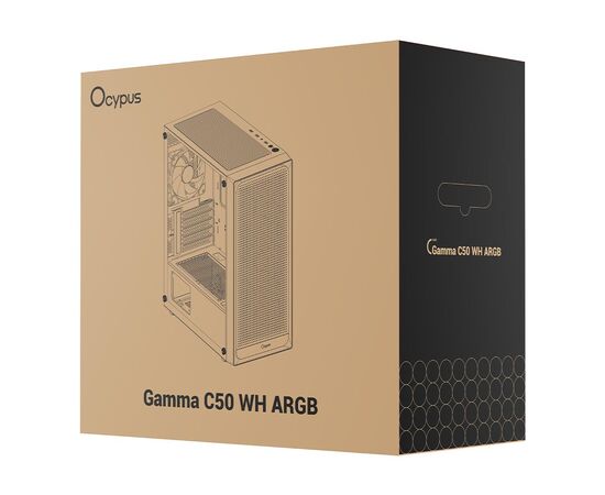 Корпус для ПК OCYPUS GAMMA C50 WH ARGB (GAMMA-C50-WHG400XX-GL), изображение 10