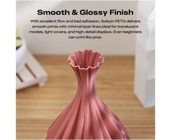 Пластик для 3D-принтера Creality Soleyin PETG 1.75мм, 1кг, yellow ginkgo (3301030160), изображение 6