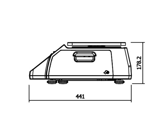 Весы торговые CAS CL-5200-B без стойки (CL-5200-B), изображение 3