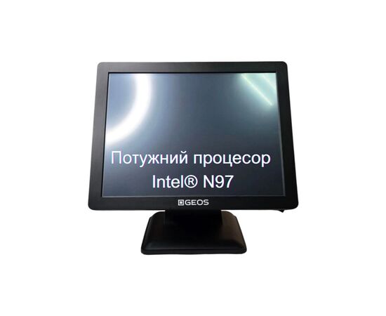 POS-термінал Geos S1505R, N97, 8GB/128GB, 2xRS232, 7xUSB, 15" 1024x768 res, Alum Case (GEOS POS S1506R(1024x768)), зображення 2