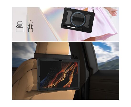 Чехол для планшета BeCover Samsung Galaxy Tab S9 Plus (SM-X810/SM-X816)/S9 FE Plus (SM-X610/SM-X616) 12.4" Black (712917), изображение 5