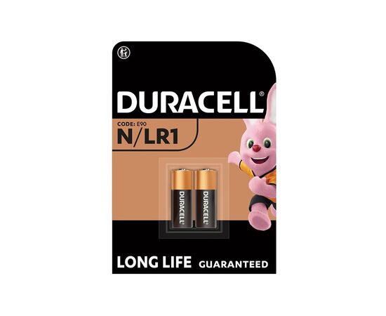 Батарейка Duracell N 1.5V щелочная, LR1/E90/4001/AM5/MN9100 2 шт. в упаковке (5007465)