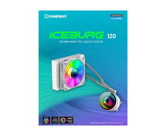 Система жидкостного охлаждения Gamemax Iceburg 120 WH, изображение 12