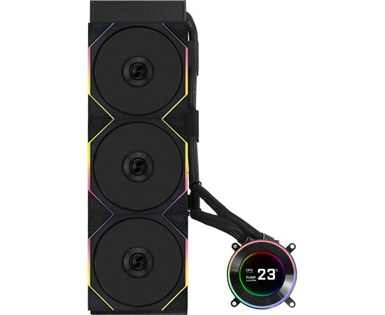 Система рідинного охолодження Lian Li HydroShift II LCD-C 360TL, Black (G89.GHS2LCD36TB.00), зображення 2