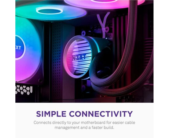Система жидкостного охлаждения NZXT Kraken Core 360 Black with RGB fans Single Fra (RL-KR36C-B1), изображение 5