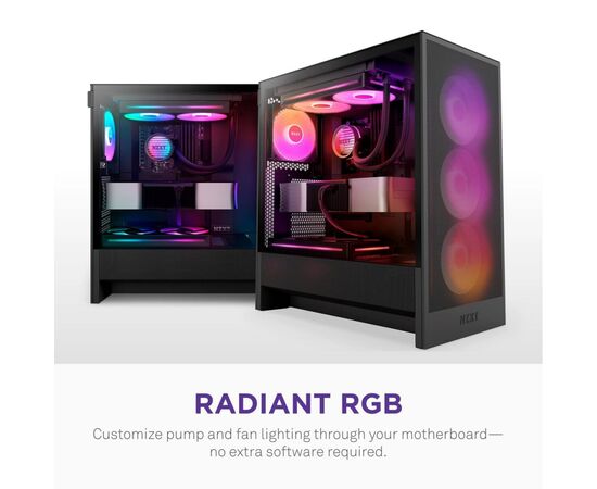 Система жидкостного охлаждения NZXT Kraken Core 360 Black with RGB fans Single Fra (RL-KR36C-B1), изображение 9